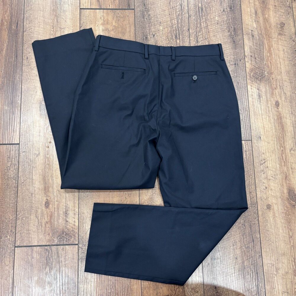 BANANA REPUBLIC Mens 33x30 Slim Fit Stretch Cotton Dress Pant Black  S/795787-00 - Picture 5 of 6